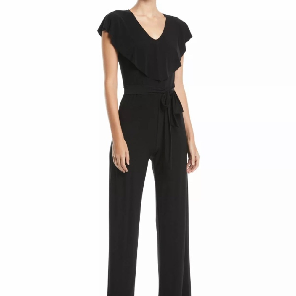 Tash + Sophie Women’s Ruffle Overlay Jumpsuit  NWT